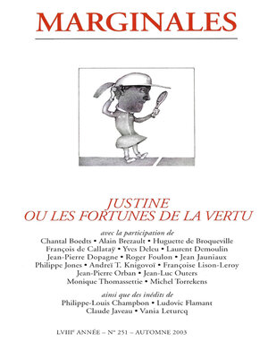 cover image of Justine ou les fortunes de la vertu